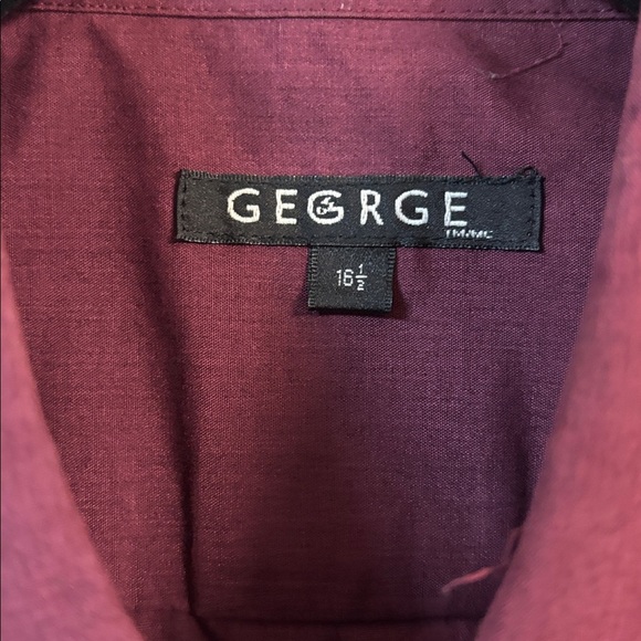 George Classic Black/Blue/burgundy Long Sleeve Shirt set size 16-16.5 - Picture 10 of 10